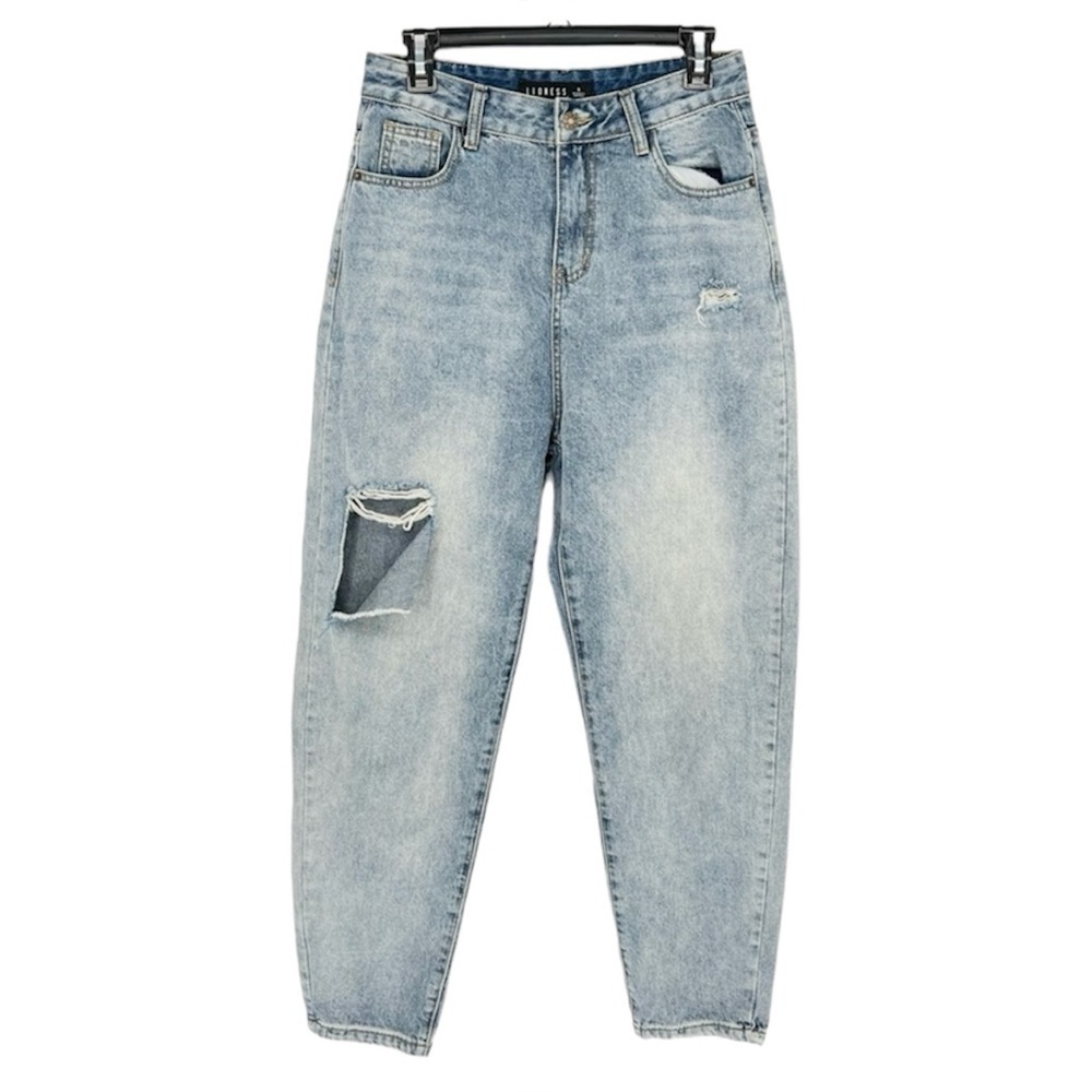 Lioness Mom Jeans Distressed‎ Knee